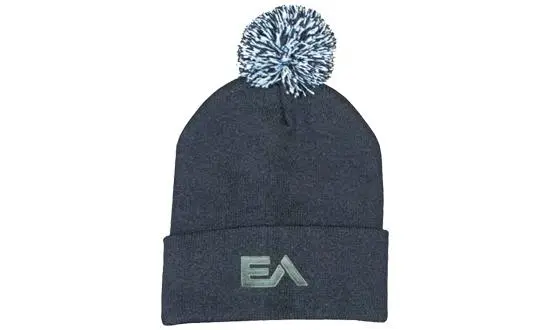 Acrylic Beanie with Pom Pom