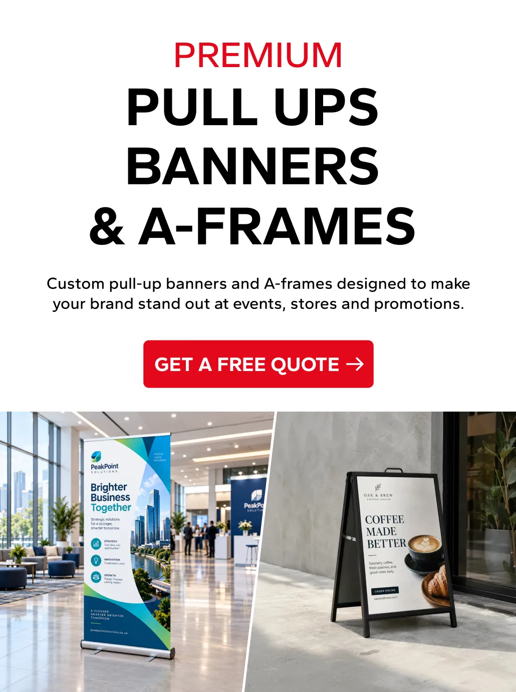 Pull Ups Banners & A-Frames - promotionprint - Mobile hero Banner