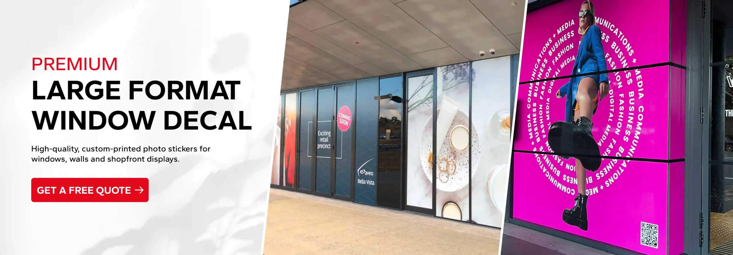 large format window Decal- promotionprint